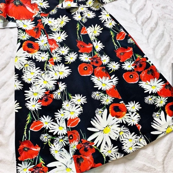 Alexia Admor Poppy Cold Shoulder Flounce Dress NWT - Picture 4 of 5